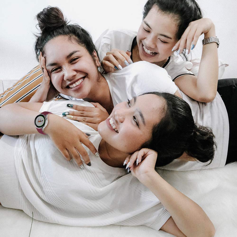 Fitturn 20Mm Colorful Silicone Watch Band Straps Compatible With Michael Kors Access Gen 5 Lexington/Mkgo Gen 5E 43Mm/Gen 4 Mkgo