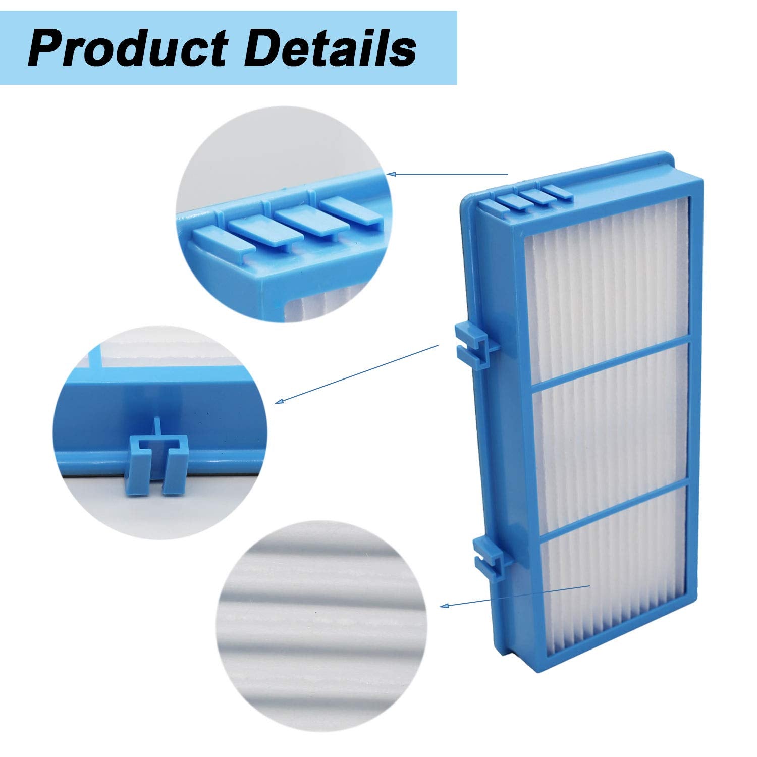 Ioyijoi Filter Replacement For Holmes Aer1 Series, Replacement Parts # Hapf300Ah U4R, Hap242 Nuc (4 Filter Replacement + 8 Boost