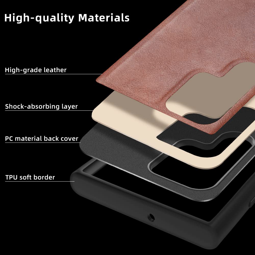 X Level For Samsung Galaxy S22 Ultra Case Premium Pu Leather Business Soft Tpu Bumper Anti Scratch Shockproof Protective Phone C