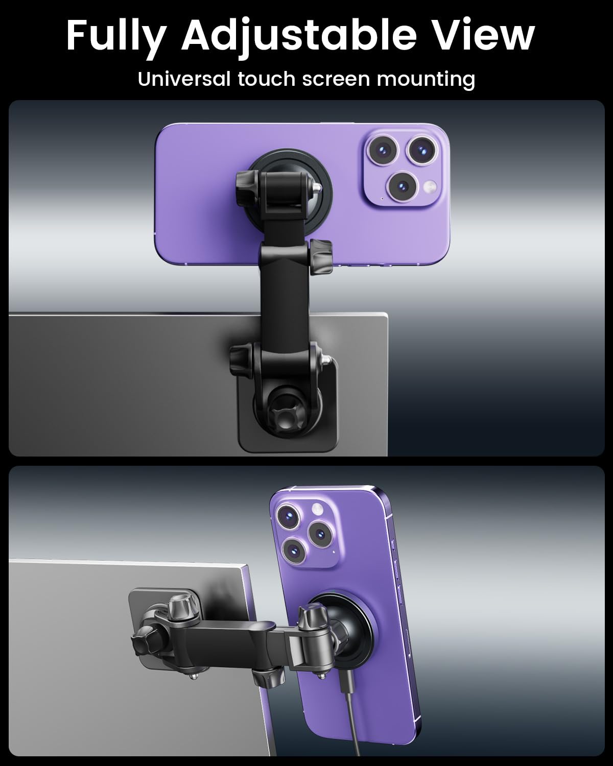 Ohlpro For Magsafe Car Charger Mount For Iphone 16 15 14 13 Pro Max, 15W Fast Charging Phone Holder, Magnetic Car Accessories, 3