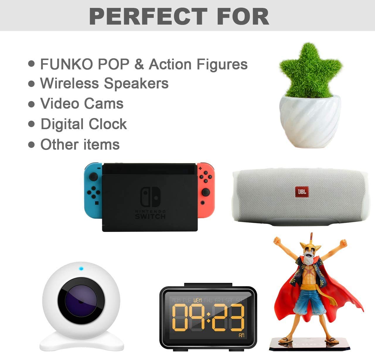 Txesign Wall Shelves Speaker Shelf-2 Pack, 9 Inch Small Wall Shelf Speaker Mount For Bluetooth Speaker, Webcam, Mesh Router, Clo