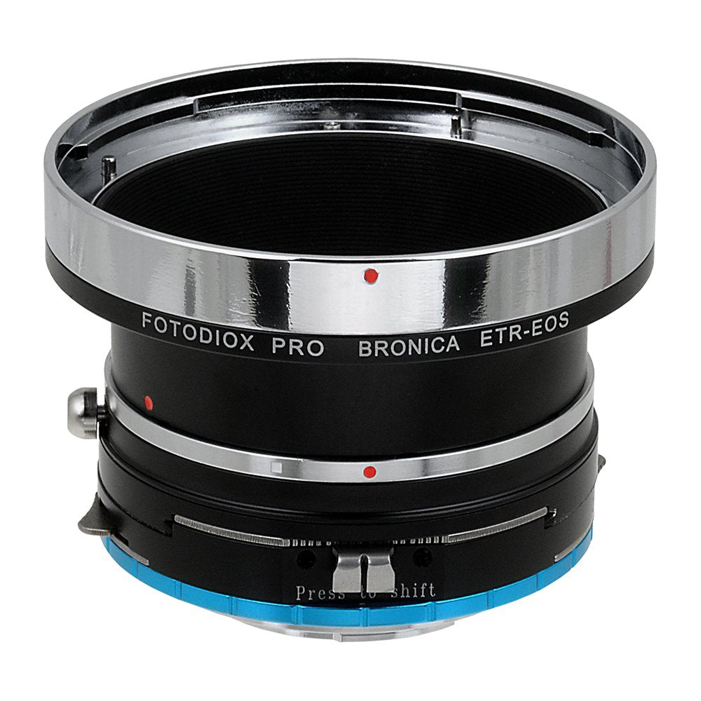 Fotodiox Pro Lens Mount Shift Adapter - Bronica ETR Mount SLR Lenses to X-Series Mirrorless Camera