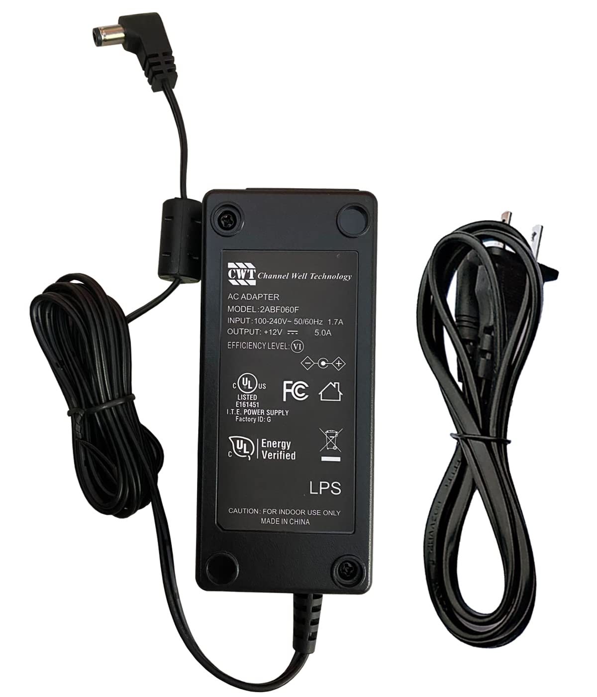 Elo Touch E005277 External Power Brick And Cable Kit, Level 5, 12V