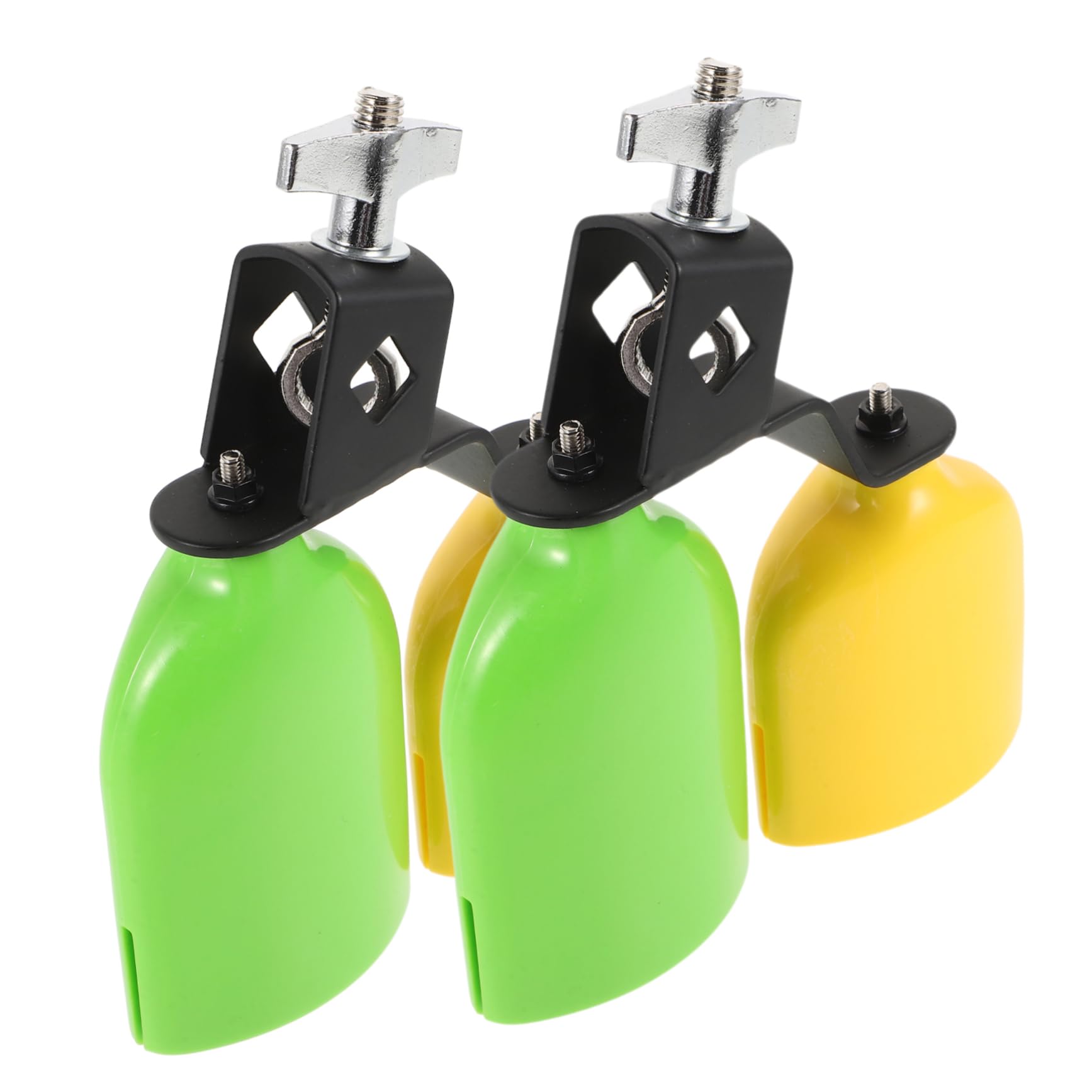 Yardwe 1pair Cowbell Set Pitch Jam Block Percussion Instrument for Festivals Dance and Musical Shows Sturdy and Versatile Sound