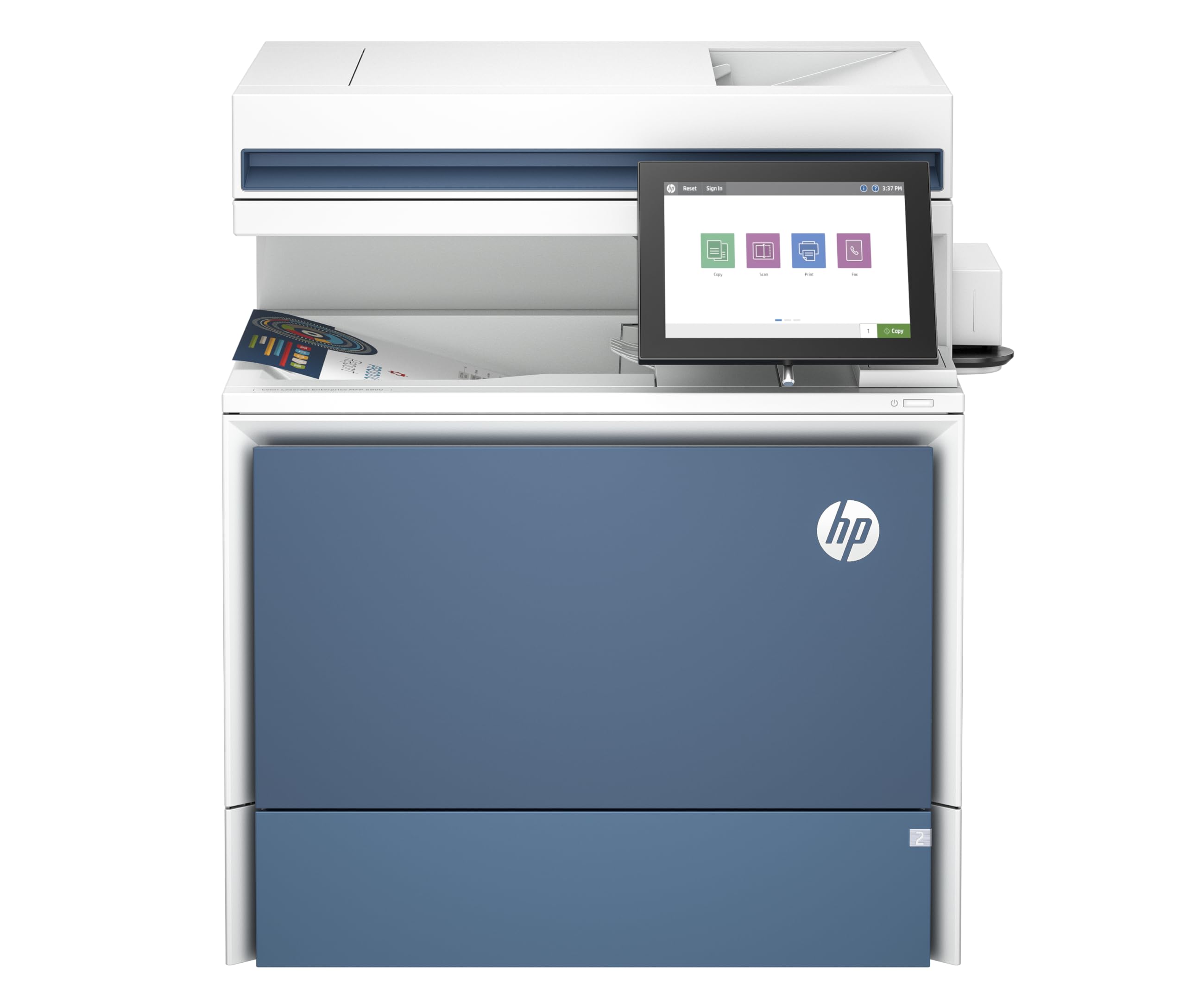 HP Color LaserJet Enterprise MFP 5800zf Printer, Print, Scan, Copy, Best for Business (58R10A)