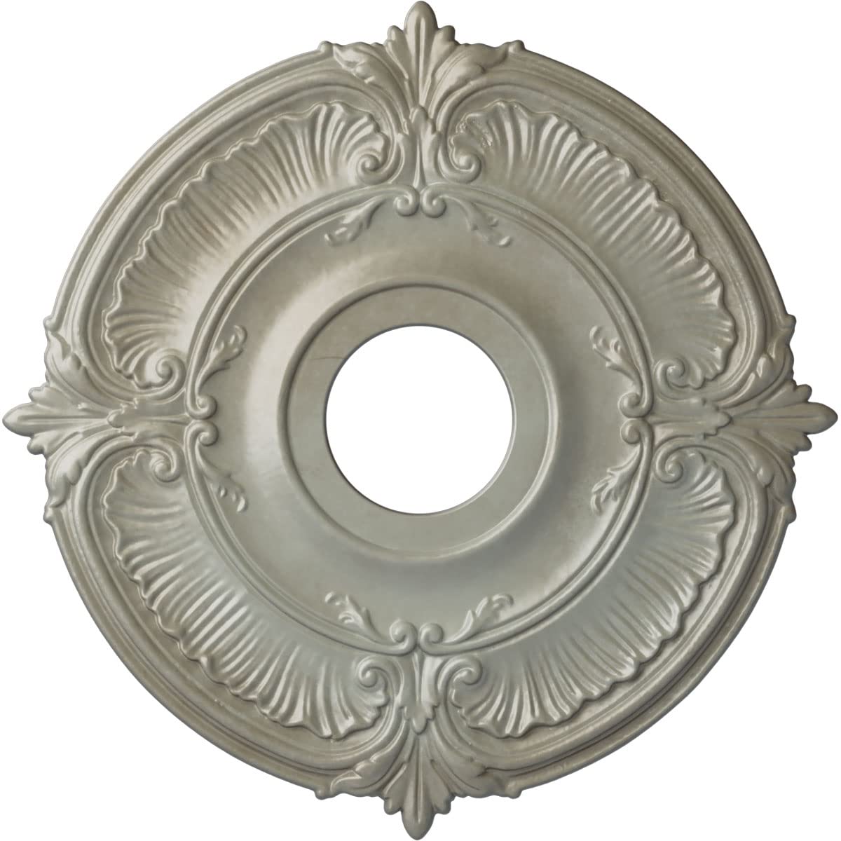 Ekena Millwork Cm18Atfls Attica Ceiling Medallion, 18''Od X 4''Id X 5/8''P (Fits Canopies Up To 5''), Hand Painted Flash Gold