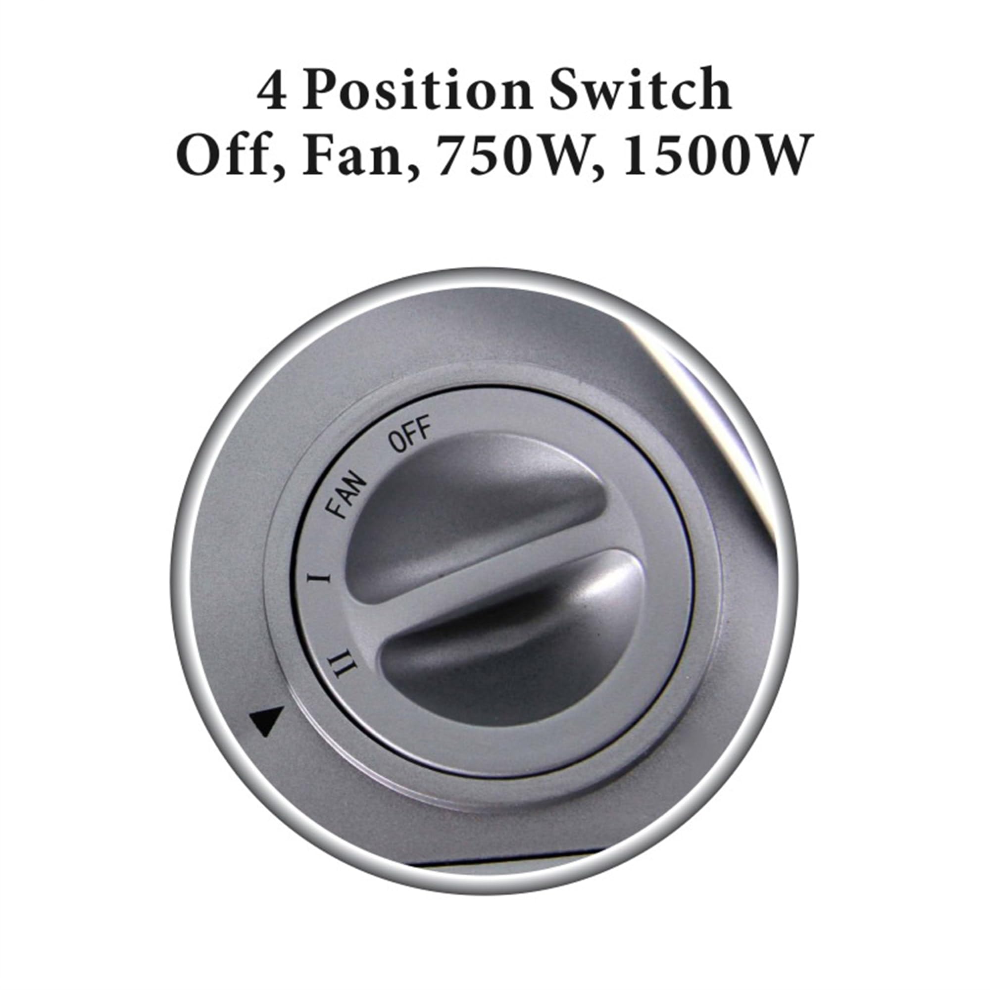 Optimus H 7247 Portable Oscillating Ceramic Heater With Thermostat