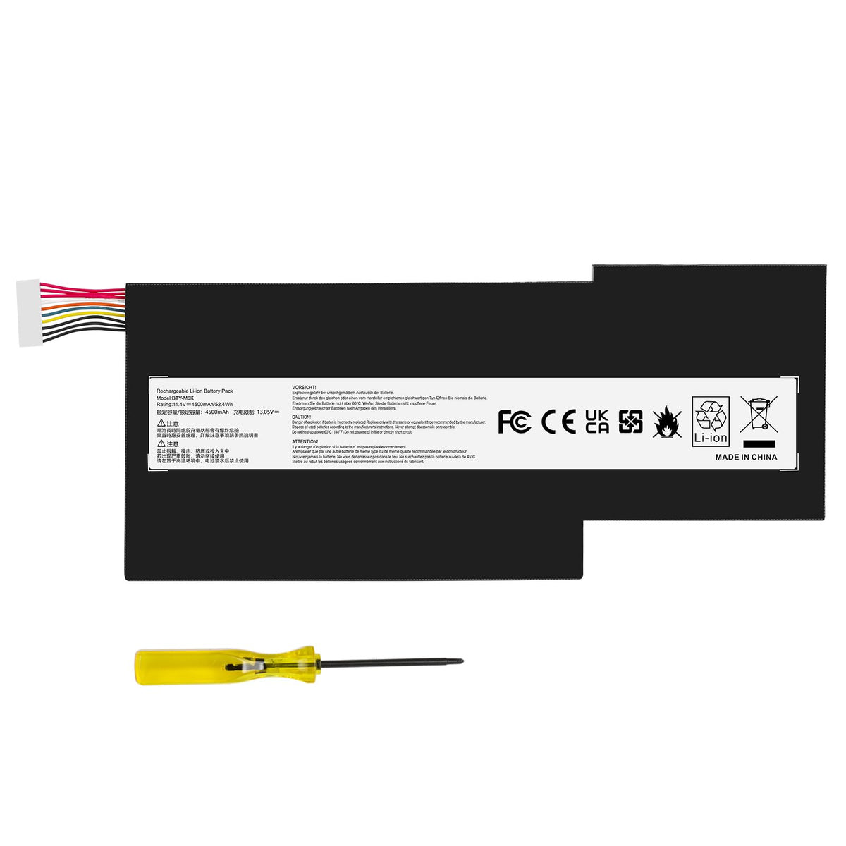 Tree.Nb Bty M6K Laptop Battery Compatible With Msi Gs63Vr Gs73Vr 7Rg Stealth Pro Gf63 Thin 8Rb 8Rc 8Rd 9Sc Gf75 Thin 10Sdr 9Sexr