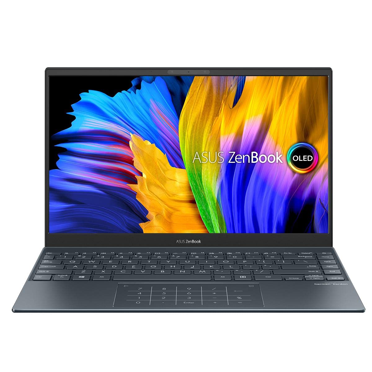 ASUS ZenBook 13 OLED UltraSlim Laptop, 13.3 OLED FHD NanoEdge Bezel Display, AMD Ryzen 5 5500U, 8GB LPDDR4X RAM, 512GB PCIe 