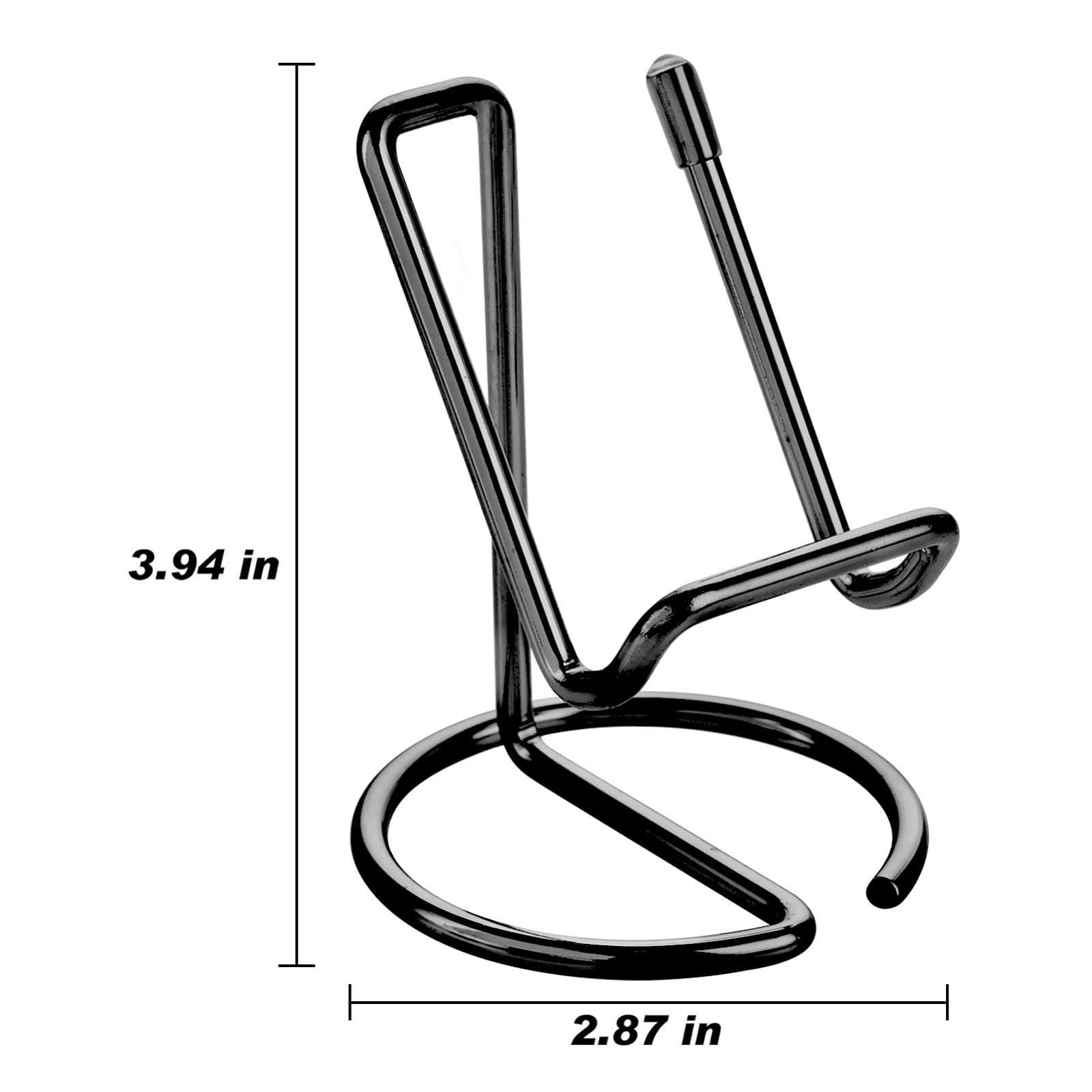 Roposy Cell Phone Stand For Desk, Cute Metal Black Cell Phone Stand Holder Desk Accessories, Compatible With All Mobile Phones,