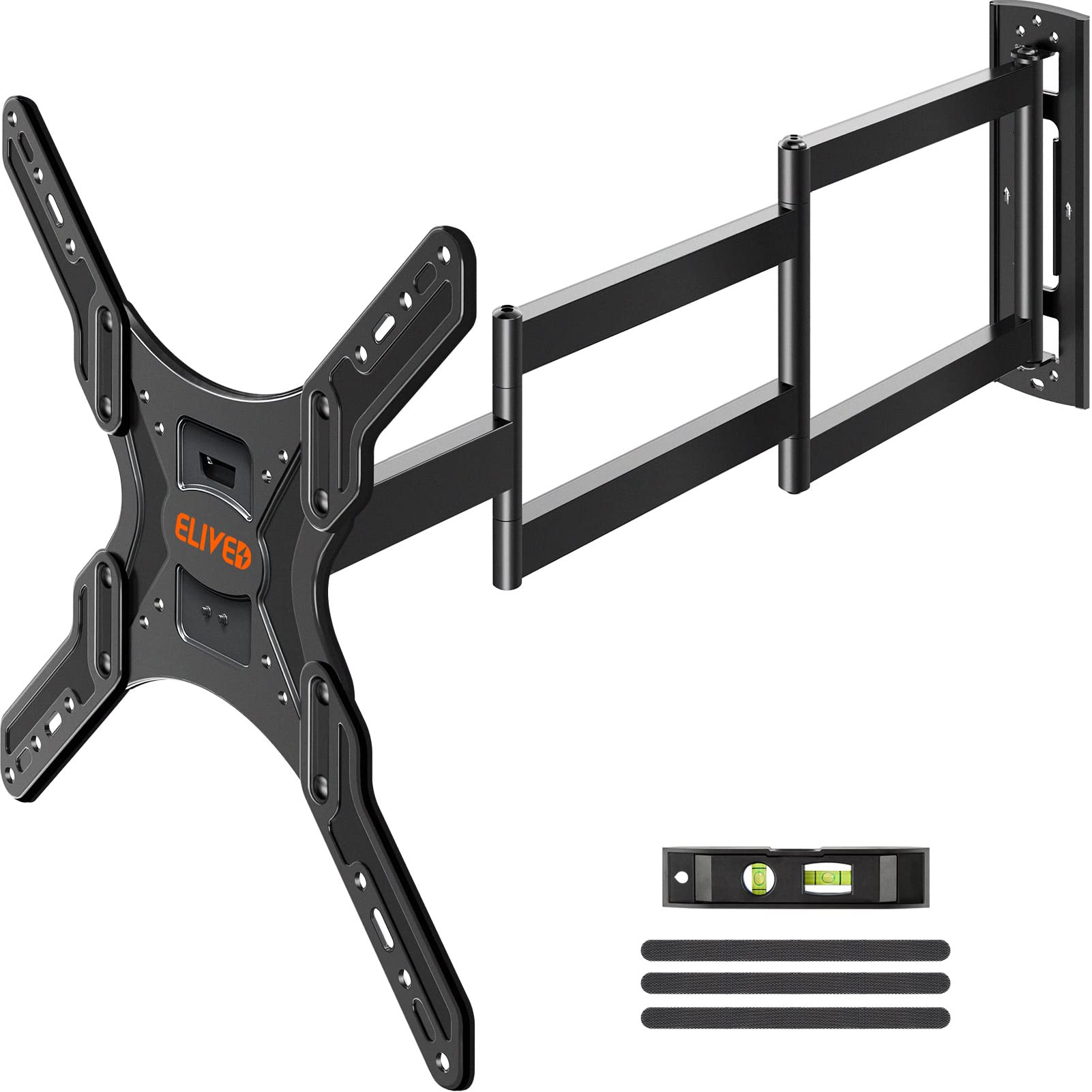 Elived Long Arm Tv Wall Mount For Most 26 60 Inch Tvs, 29.5 Inch Long Extension Tv Mount Swivel And Tilt, Full Motion Wall Mount