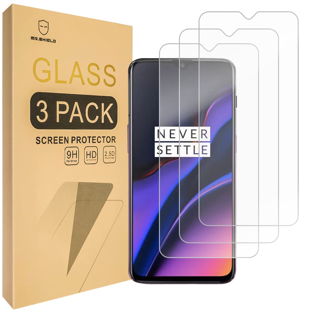 Mr.Shield [3 Pack] Designed For Oneplus 7 / Oneplus  Seven [Tempered Glass] Screen Protector [Japan Glass With 9H Hardness] With
