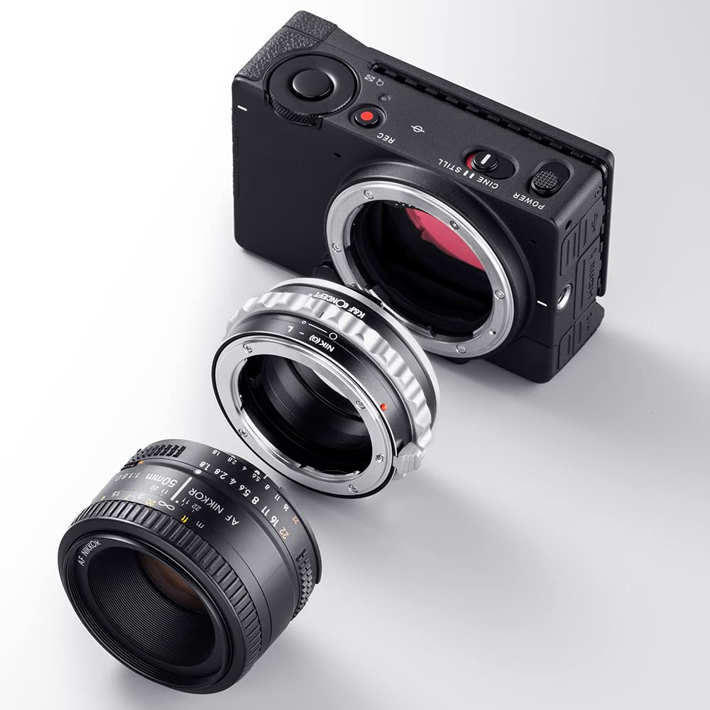 K&F Concept Lens Mount Adapter Nik(G) L Manual Focus Adapter Compatible With Nikon F (G Type) Lens To L Mount Camera Body