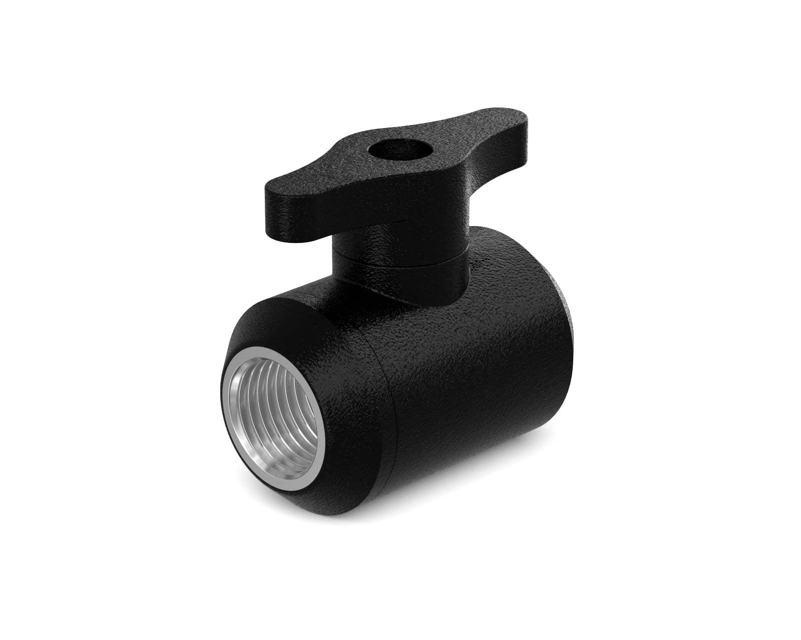 PrimoChill Female to Female G 1/4 Drain Valve - TX Matte Black