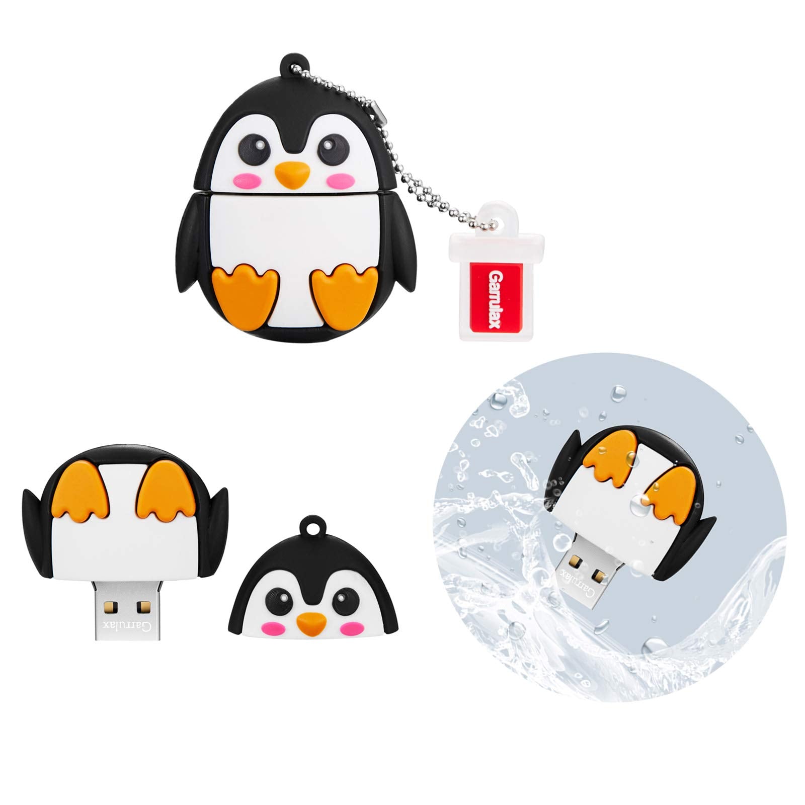 Garrulax Usb Flash Drive, 32Gb Usb2.0 Cute Shape Lovely Usb Memory Stick Date Storage Pendrive Thumb Drives (32Gb, 5Xanimals)