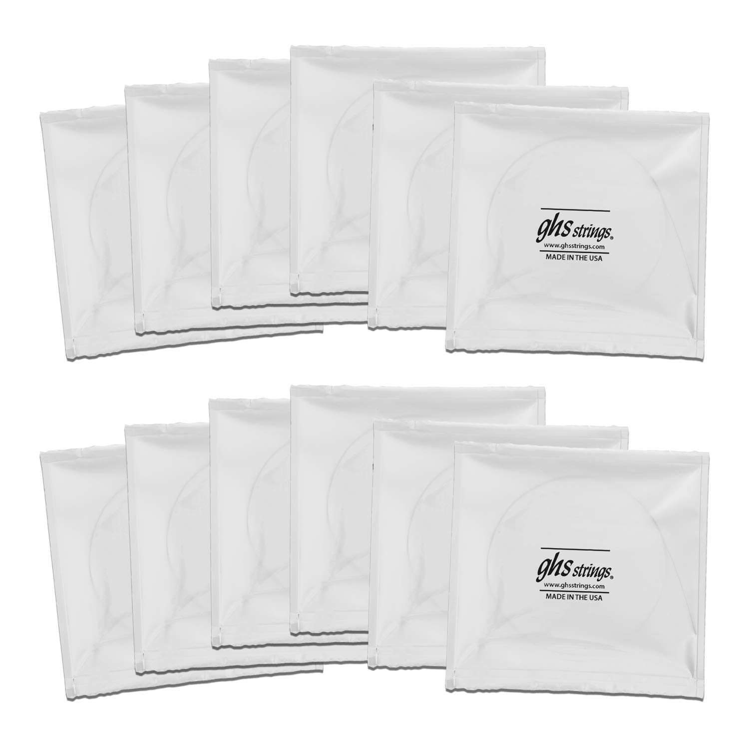 Ghs Strings Vn-12Cl Vintage Bronze Acoustic Guitar Strings, 12 Set, Custom Light (10-46)