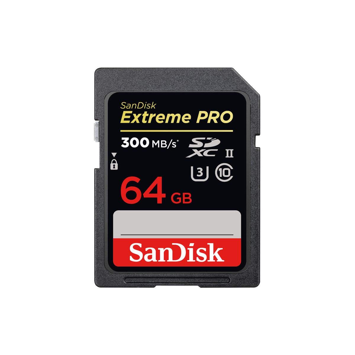 Sandisk Sdsdxpk 064G Ancin Sandisk Extreme Pro   Flash Memory Card   64 Gb   Sdxc Uhs Ii   Black, Gray, Red, White, Yellow