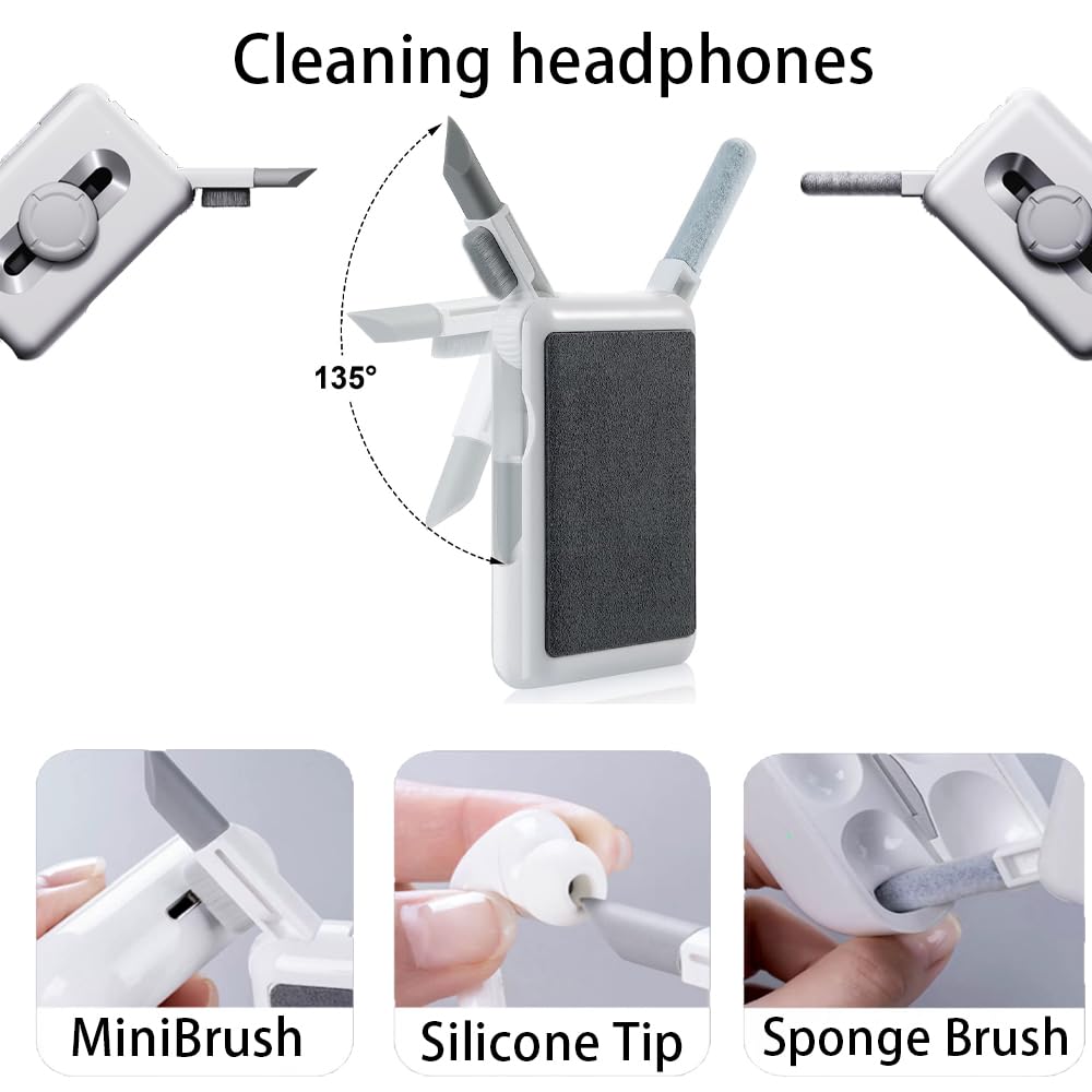 Keyanlai Cleaner Kit For Airpod, Keyboard Cleaner For Laptop, Macbook, Screen Cleaner With Microfiber Cloth, Multifunctional Cle