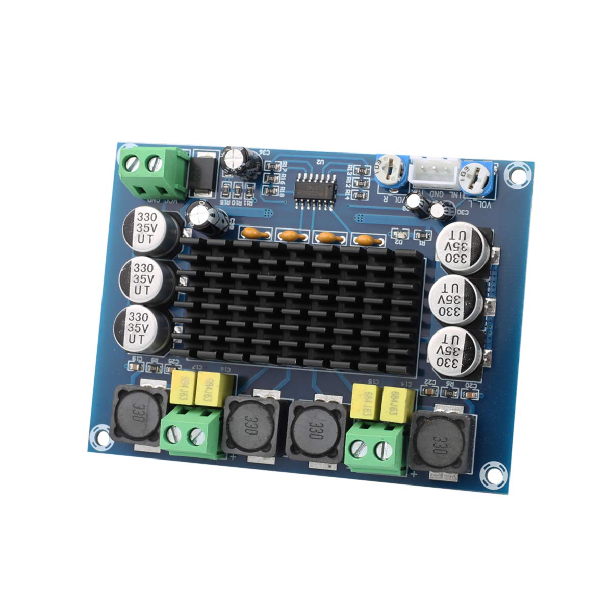 Clyxgs Tpa3116D2 Dual Channel Class D Digital Power Audio Amplifier Board, Dc12 26V High Power Stereo Amp Module For Car Vehicle Computer Speaker Diy Home Theater Audio System