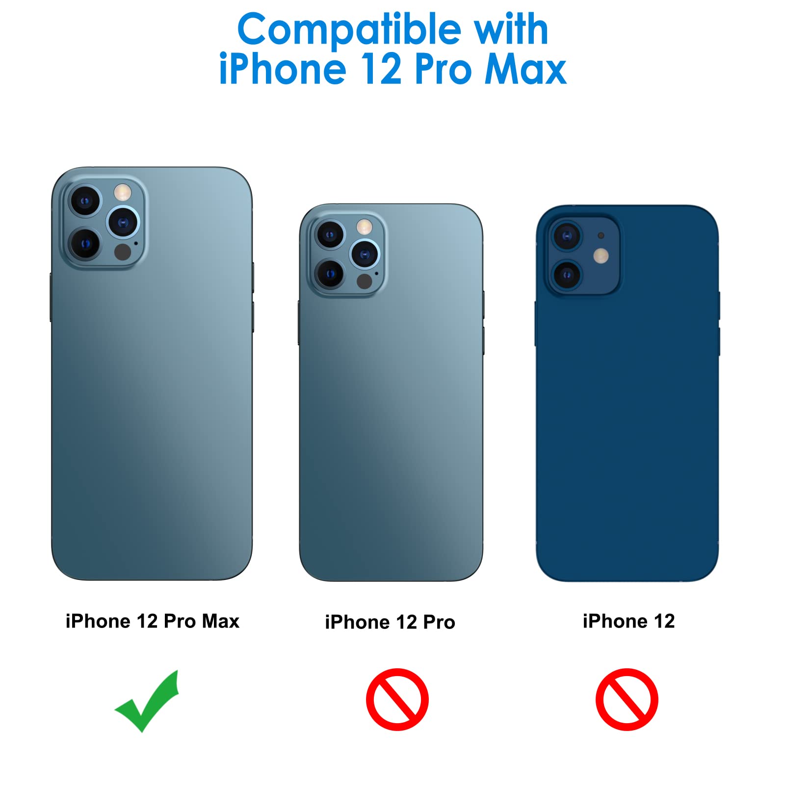 Jetech Camera Lens Protector For Iphone 12 Pro Max 6.7-Inch, 9H Tempered Glass, Hd Clear, Anti-Scratch, Case Friendly, Does Not