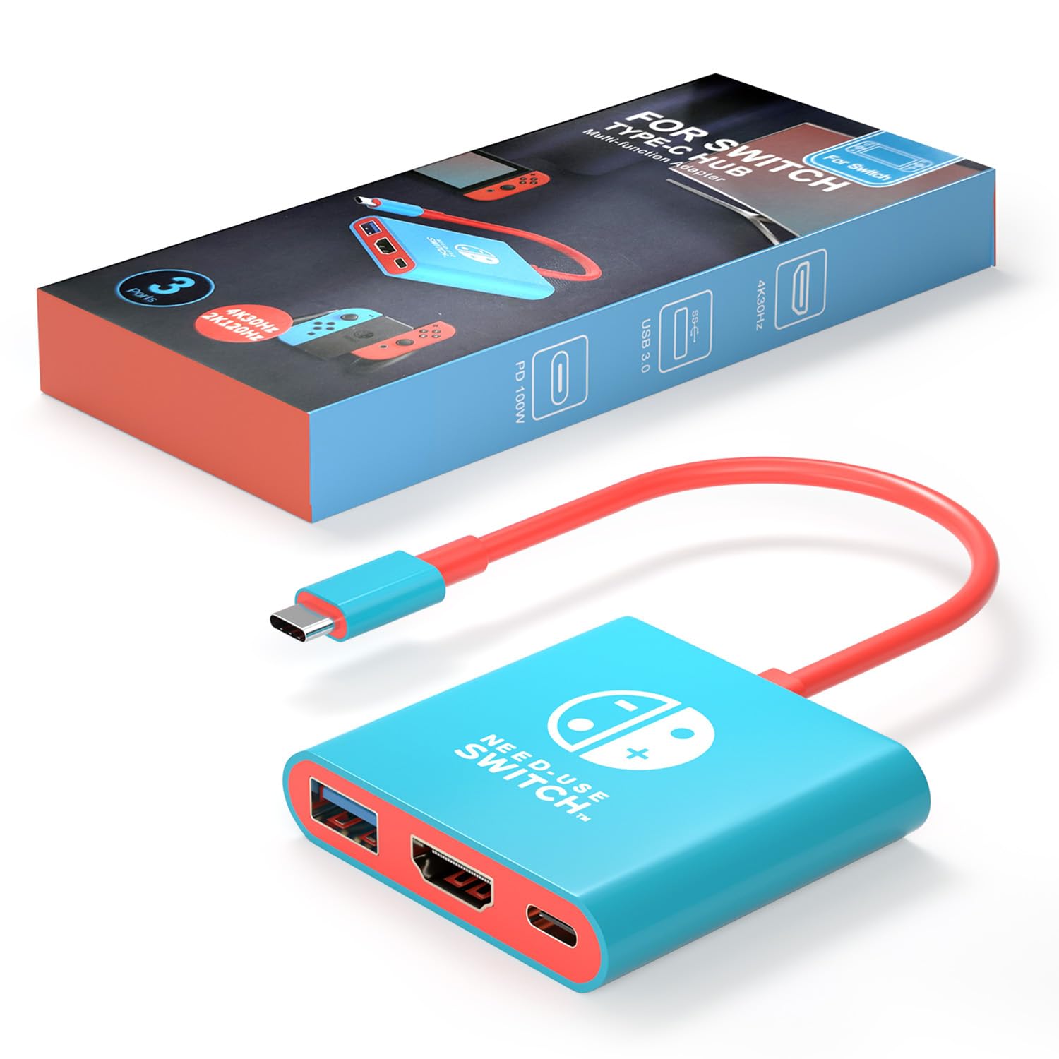 BIYTC Switch Dock Compatible with Nintendo Switch Docking Station Portable Switch TV Adapter Support 4K/30HZ Switch OLED Switch 