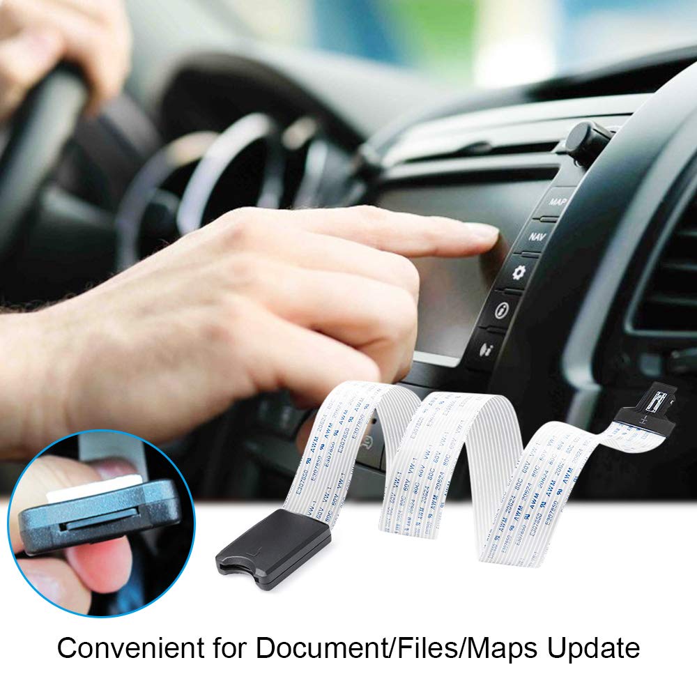 Electop Micro Sd To Micro Sd Card Extension Cable   Tf Card Reader Adapter, Flexible Extender Compatible With Gps, 3D Printer, R