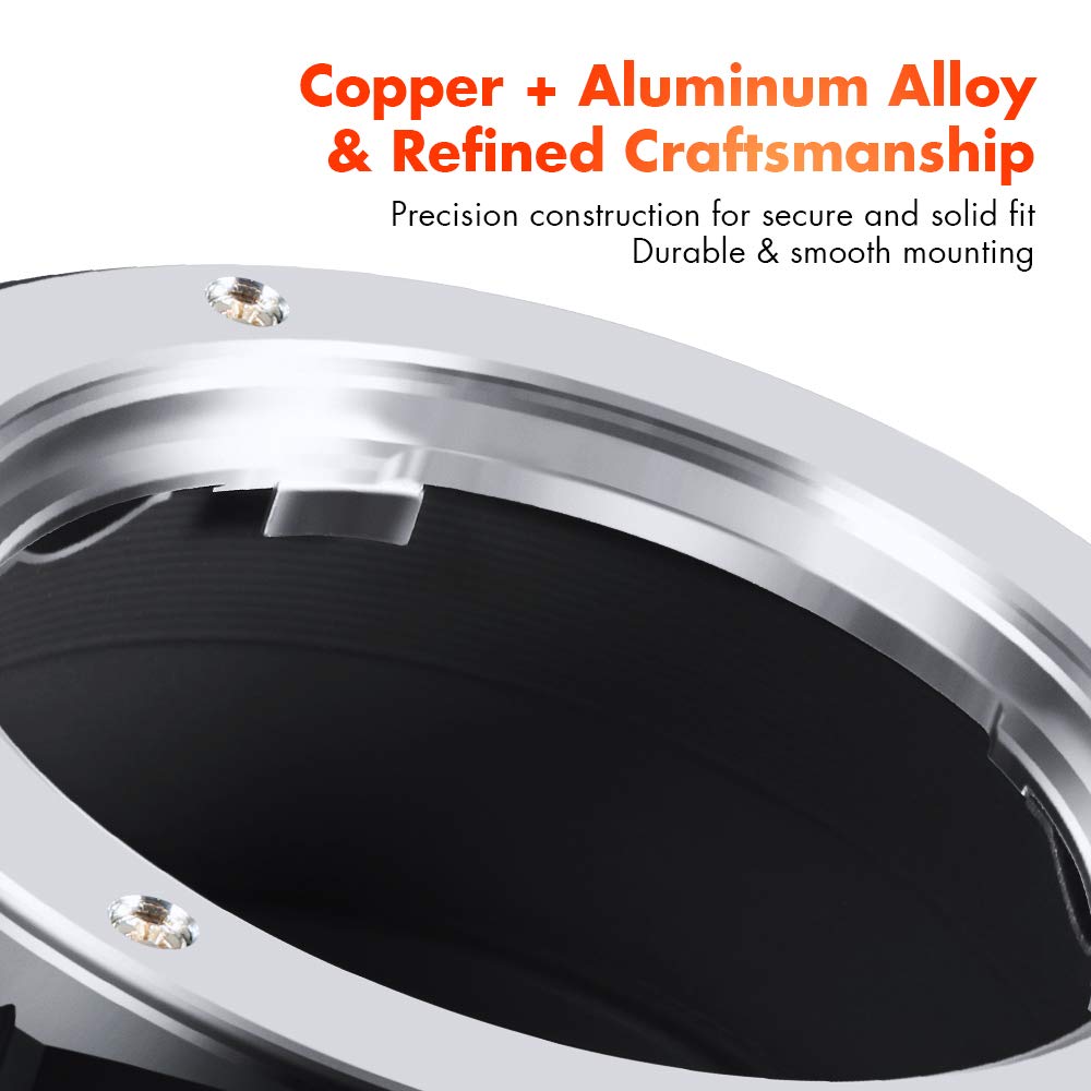 K&F Concept Md To Nex Lens Mount Adapter For Minolta Md Mc Mount Lens To Nex E Mount Mirrorless Cameras With Matting Varnish Design For Sony A6000 A6400 A7Ii A5100 A7 A7Riii