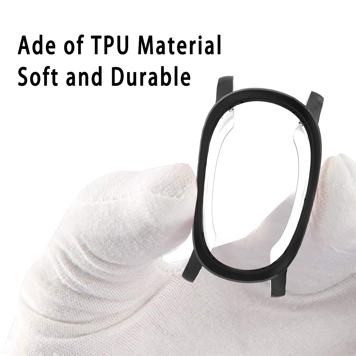 Compatible For Garmin Vivoactive 3 Protector Case,Jzk Soft Tpu Plated Screen Protector Cover All Around Protective Screen Bumper