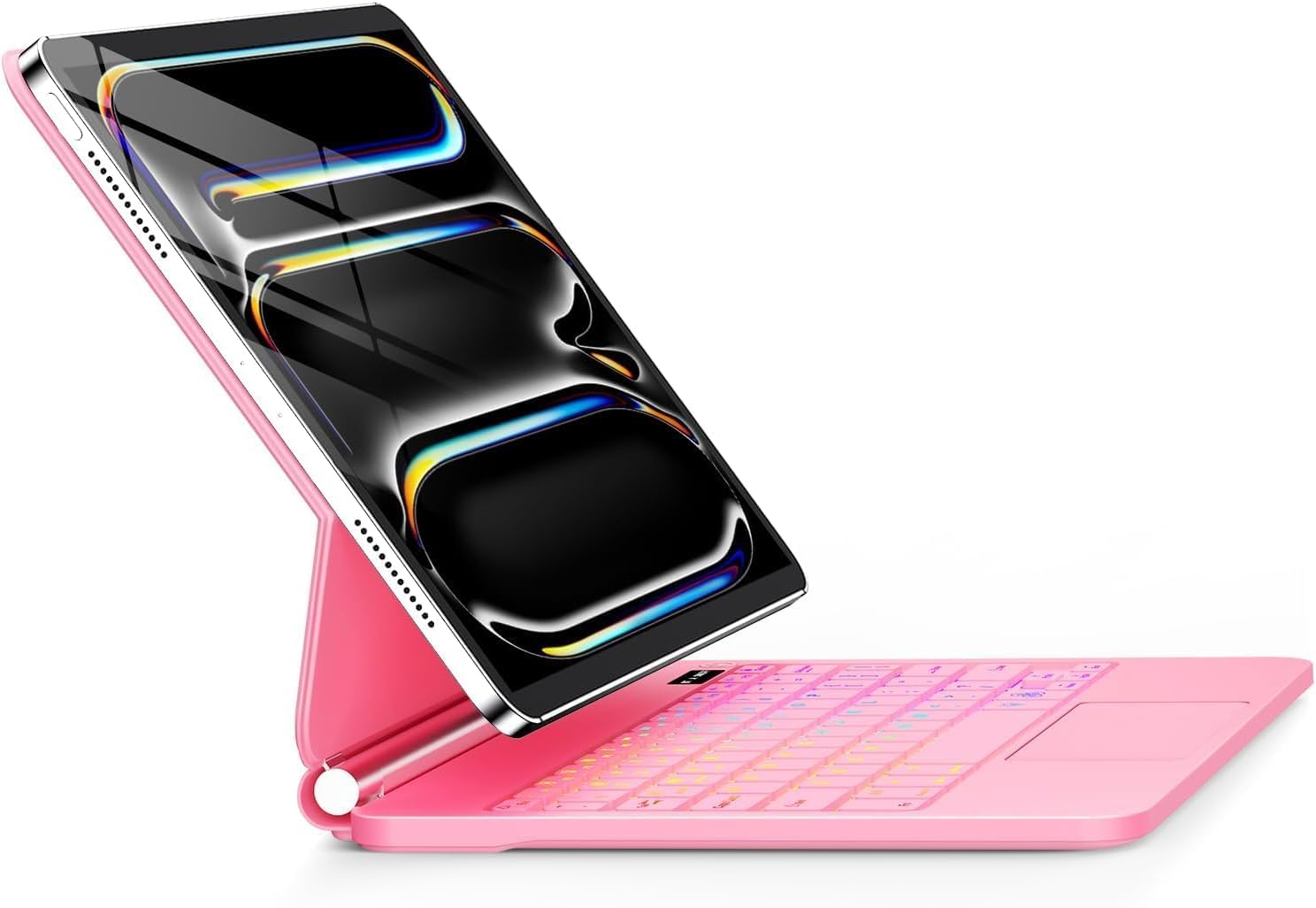 GGQFGTOJ for iPad Pro 13 Inch Case with Keyboard (M5/M4, 2025/2024),MagicStyle Magnetic  7 Colors Backlight Floating Cantilev