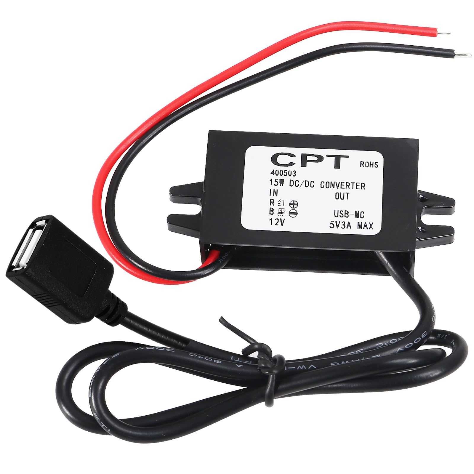 Diann Direct Current Converter 12V To 5V 3A 15W Buck Converter Module Usb Female Dc Power Adapter Converter Dc To Dc Regulator C