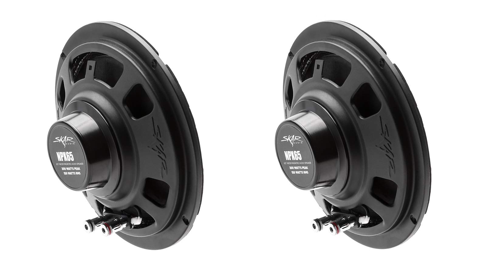 (2) Skar Audio Npx65 4 6.5' 300 Watt 4 Ohm Neodymium Pro Audio Mid Range Loudspeaker   2 Speakers