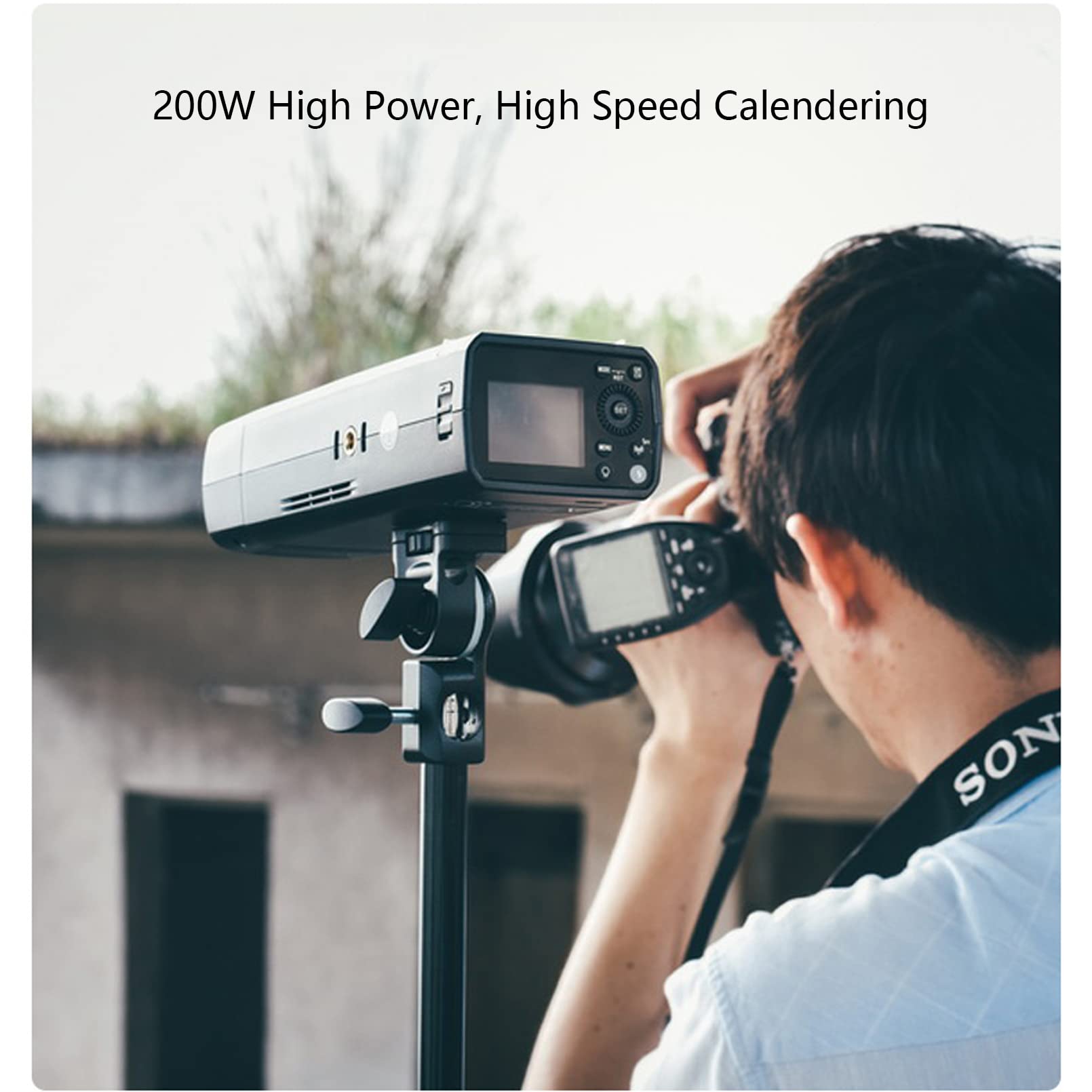 Godox Ad200 Pro Ad200Pro Pocket Flash Strobe, 200W Strobe Flash Monolight Hss 1/8000S Ttl Speedlite, Powerful Li Ion Battery, Wi