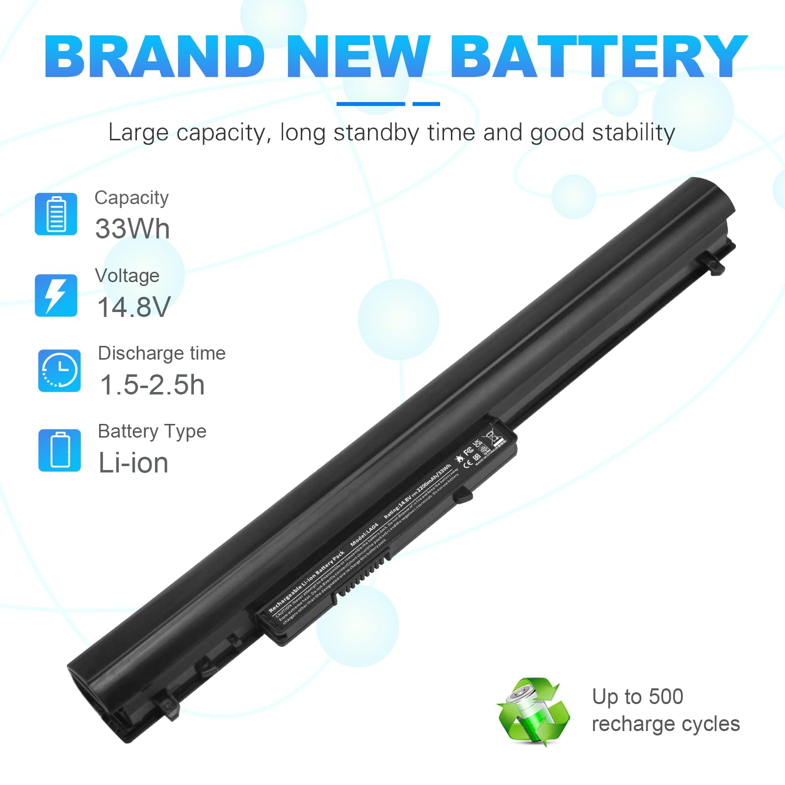 Spare 776622 001 Battery For Hp La04 15 F387Wm 15 F271Wm 15 F272Wm 15 F233Wm 15 F211Wm 15 F039Wm 15 F010Wm 15 F009Wm 15 F010Dx 1