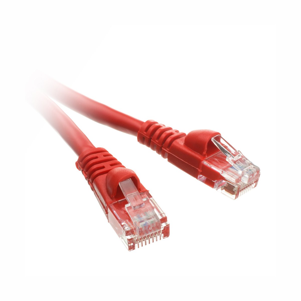1 Foot Red Cat6A Ethernet Patch Cable, Snagless/Molded Boot With Rj45 Connector, 500 Mhz, 24 Awg, Utp(Unshielded Twisted Pair) S