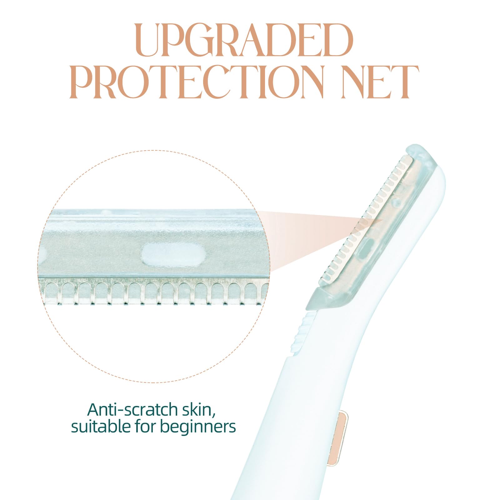 12 Pack Replacement Heads Compatible With Finishing Touch Flawless Dermaplane Glo Lighted Facial Exfoliator Protection Net Stain