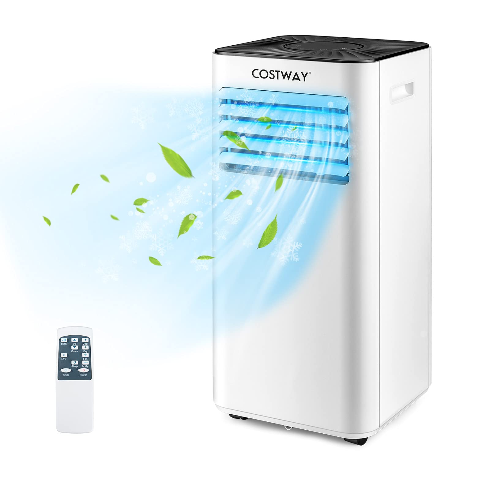 Costway Portable Air Conditioner 10000Btu( Sacc 7000 Btu ), Evaporative Air Cooler, Dehumidifier, Cooling For Room Spaces Up To