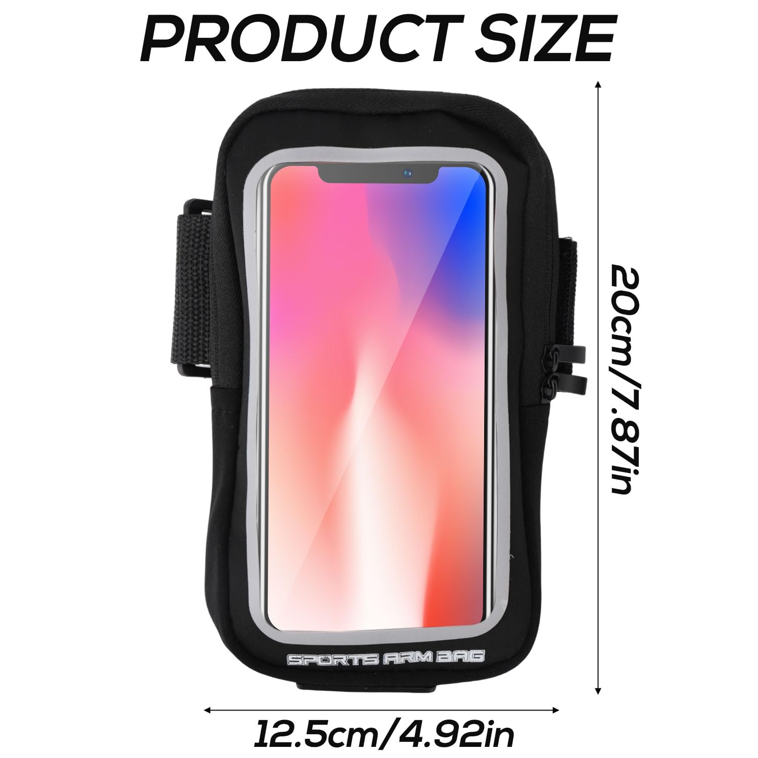Wristband Phone Holder For Running, Black Handheld Grip Phone Holder Running Armband Wristband Frearm Band For Iphone Pro Max Pl
