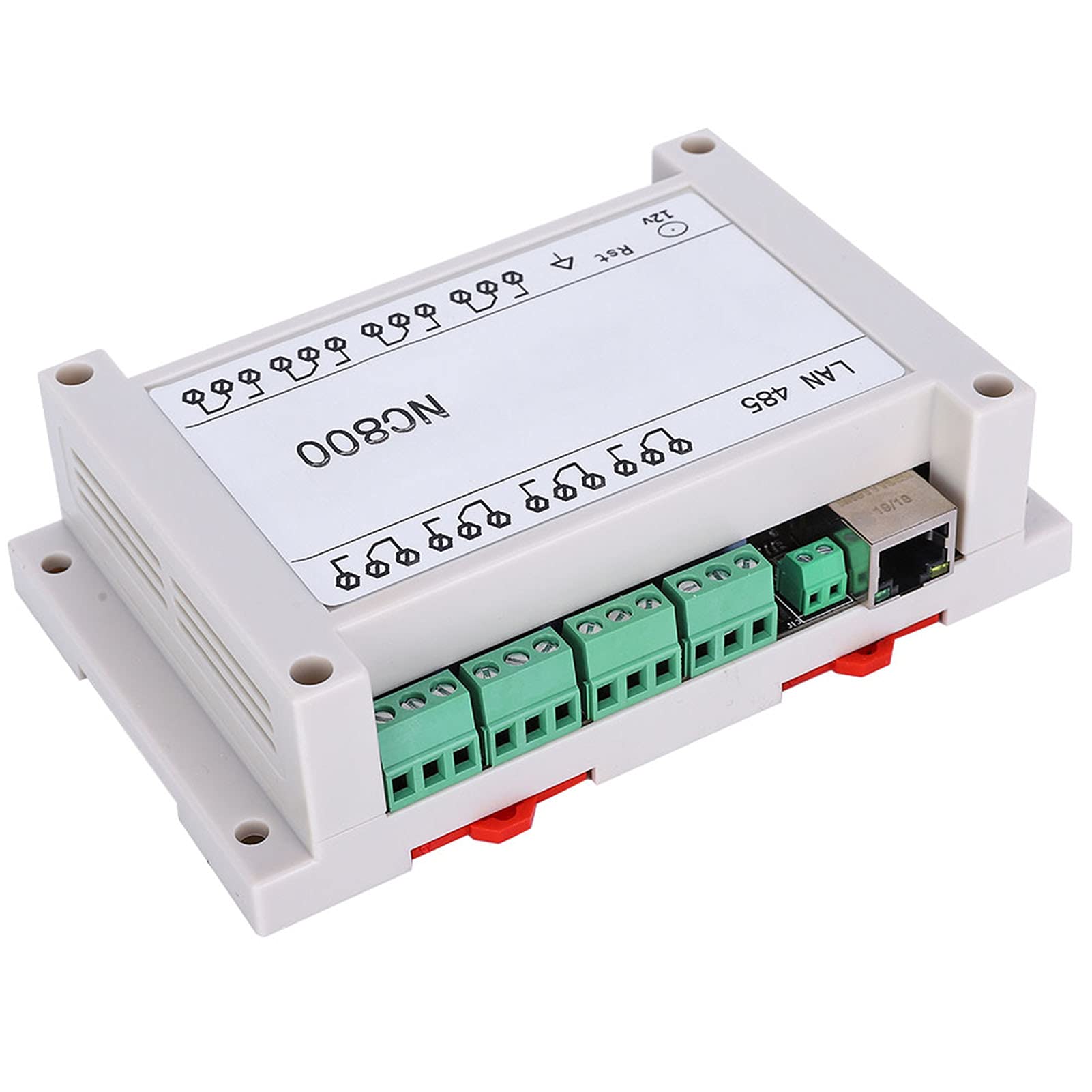 Ethernet RJ45 TCP/IP Relay Remote Control Controller Network Web Server 8 Channels Relay Module Board 250V/AC 10A with Case(Whit