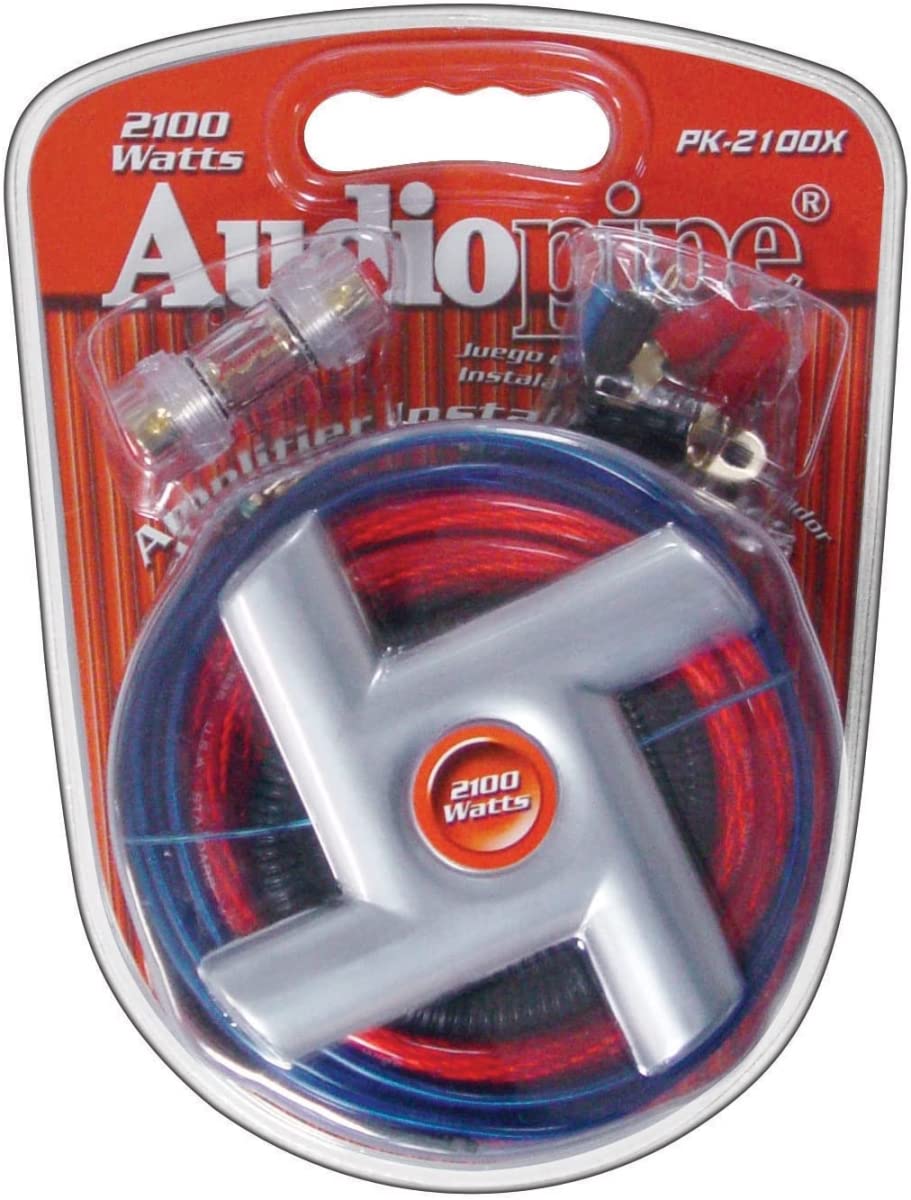 Audiopipe Pk 2100Sx 4 Gauge Ampkit For Car Audio Systems