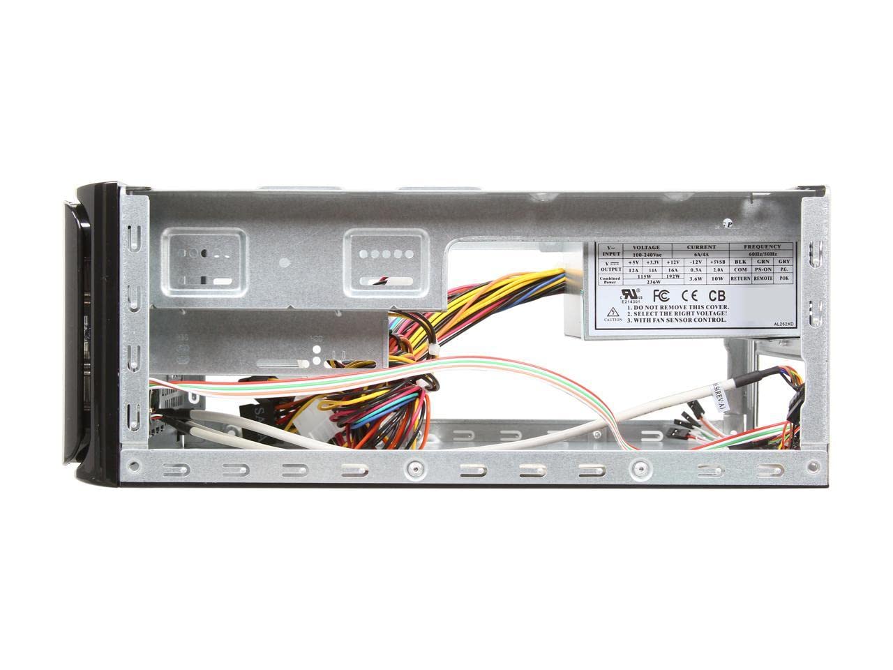 Mi 008 Tower Black P4 Chassis With 250W Itx Psu+Sata Power Supply