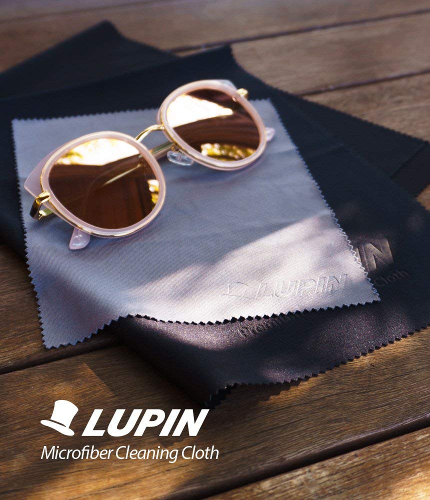 Lupin Microfiber Cleaning Cloths, 6 Pack Premium Ultra Lint Free Polishing Cloth For Cell Phone, Tablets, Laptops, Ipad, Glasses