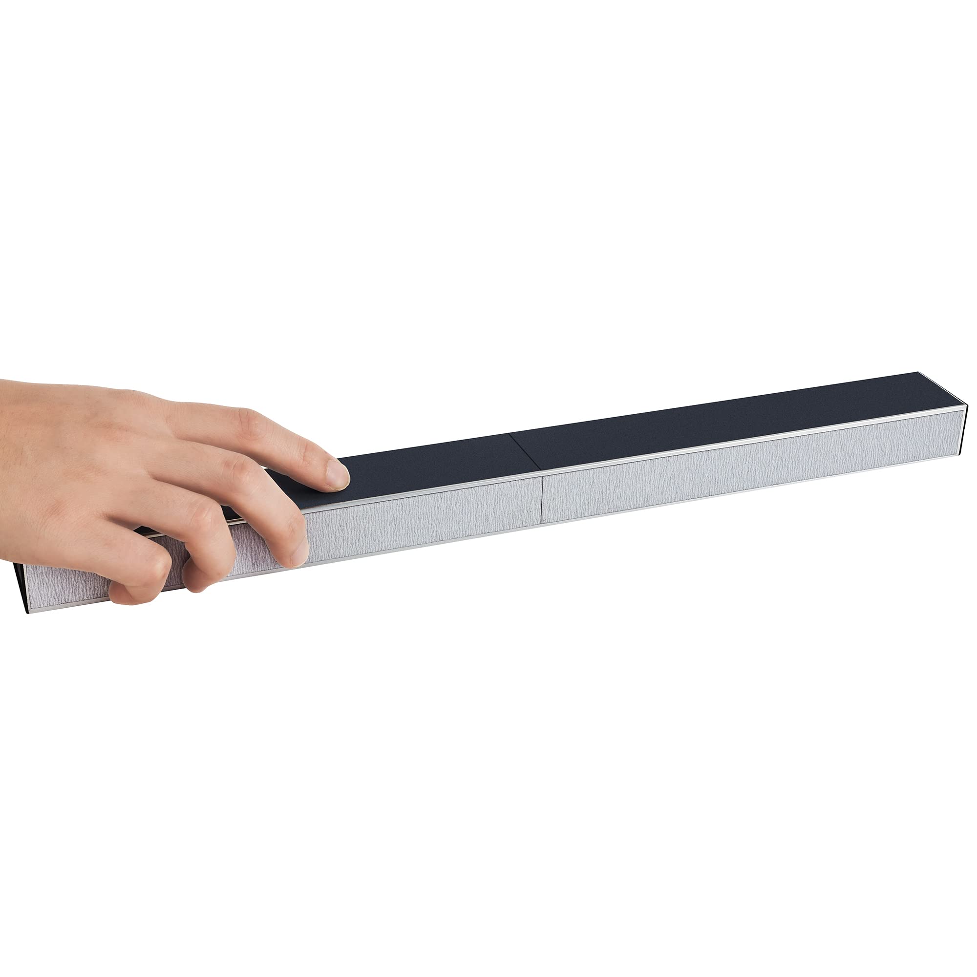 Hinfudor Fret Leveling Beam, 16 Inch (400Mm) Bass Guitar Fret Leveler Sanding File Level Bar, Pro Luthier Repair Tool With 400 6