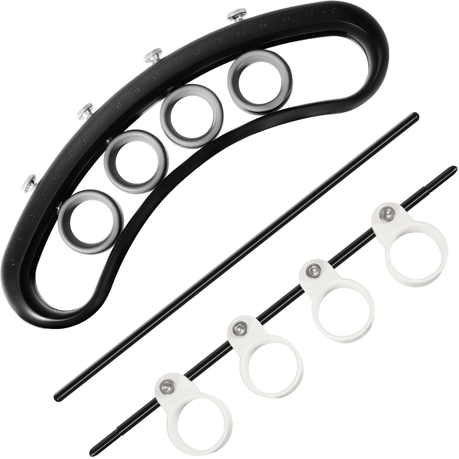 2 Pieces Finger Expander Finger Trainers Multifunctional thumb Expansion Guitar Stretcher Portable Musical Instrument Accessorie