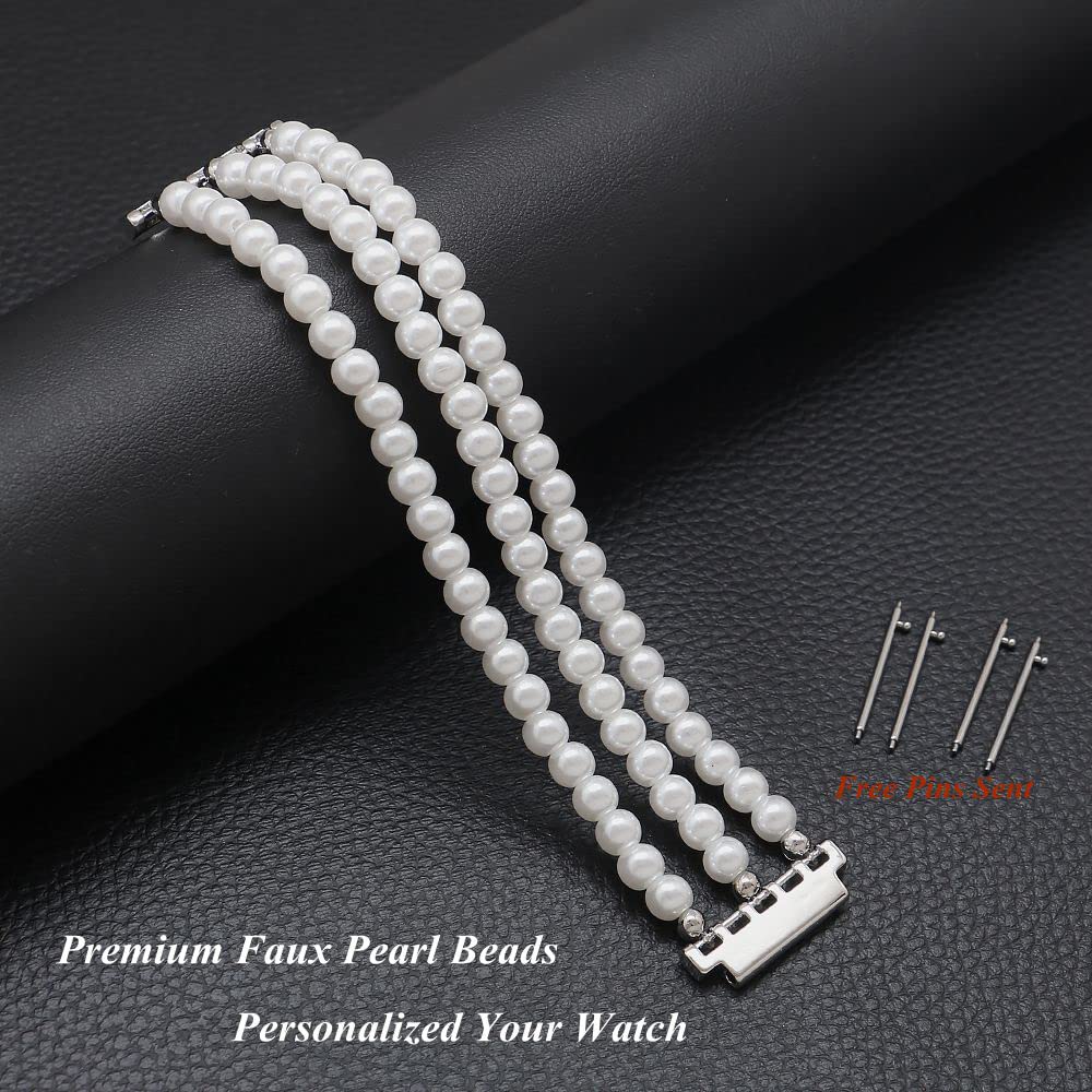 Kai Top Beaded Bracelet Compatible For Samsung Galaxy Watch 4 Band/Watch 5 Band/Watch 6 Band 40Mm 44Mm, Galaxy Watch 6/Watch 4 C