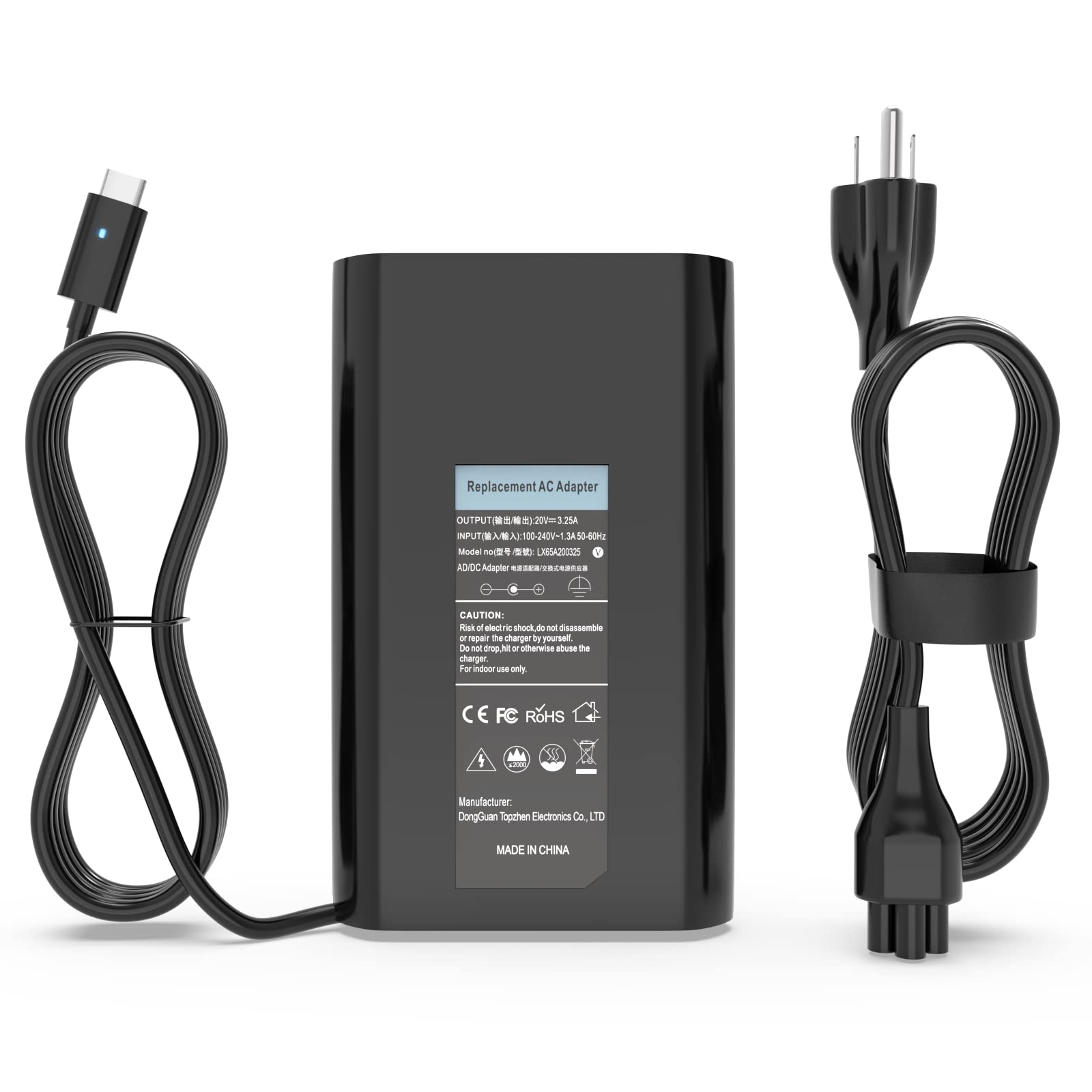 65W Usb C Laptop Charger For Dell Inspiron 14 16 2 In 1 7620 7420 7425 7415 7430 7640 7440 Business/Student Laptop Dell Inspiron