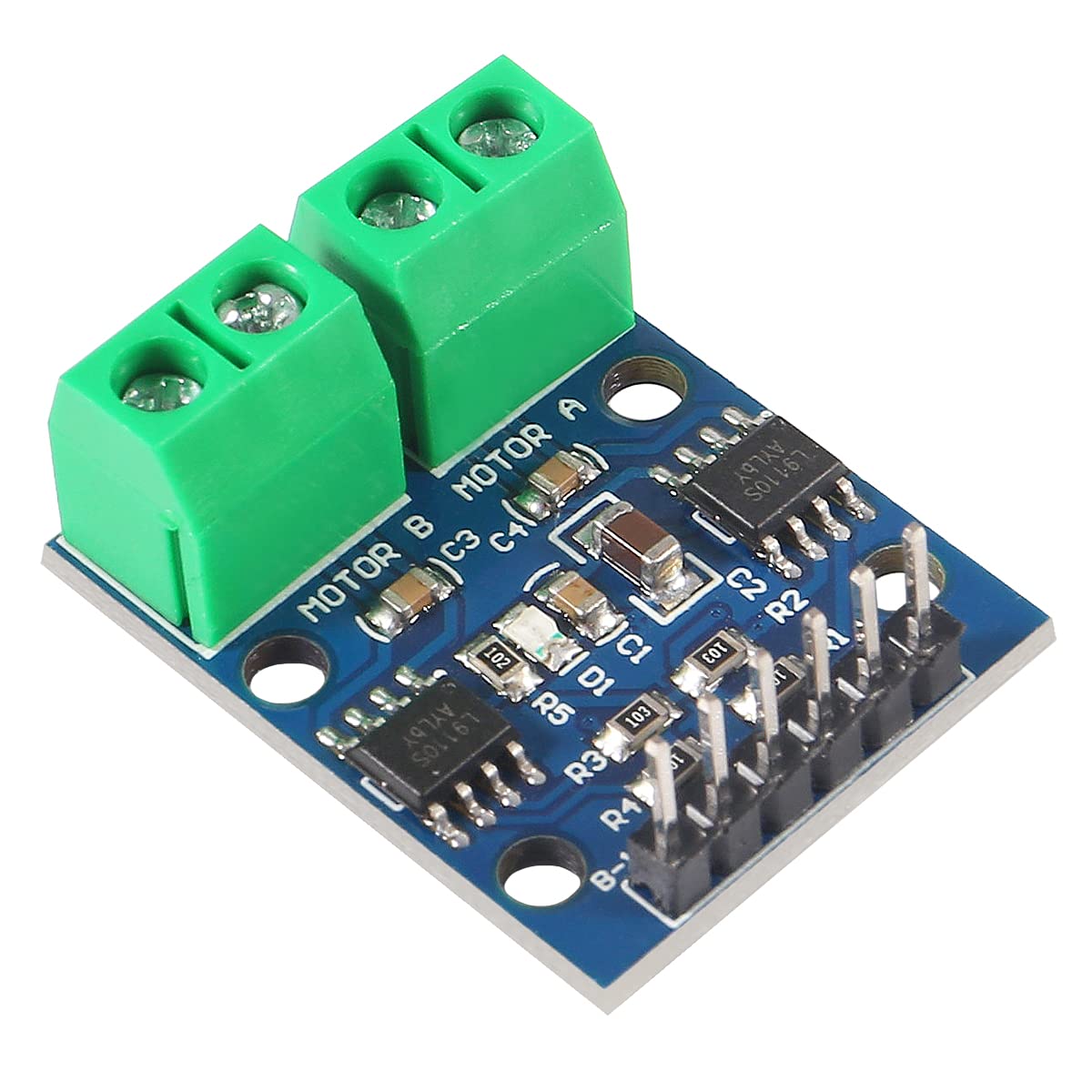 Aceirmc 6Pcs L9110S Dc Motor Drive Module Stepper Motor Drive Controller Board 2.5 12V H Bridge Can Drive Dual Dc Motor At The S