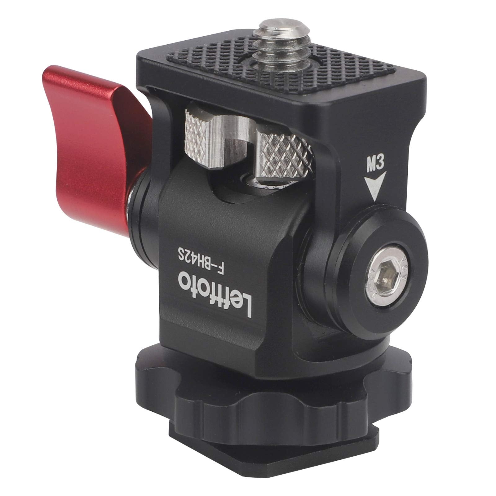 Adjustable Monitor Holder Mount Camera Monitor Holder With Hot Shoe Adapter For Camera Rabbit Cage Monitor Stabilizer Hot Shoe B