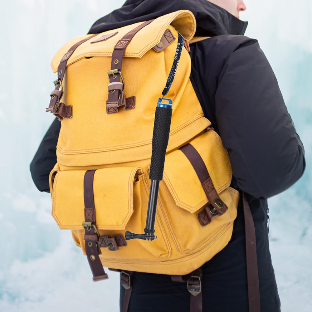 Vvhooy Selfie Stick Extendable 11.25-37Inch Handheld Aluminum Telescopic Pole Monopod Compatible With Gopro Hero 12 11 10 9 8 7