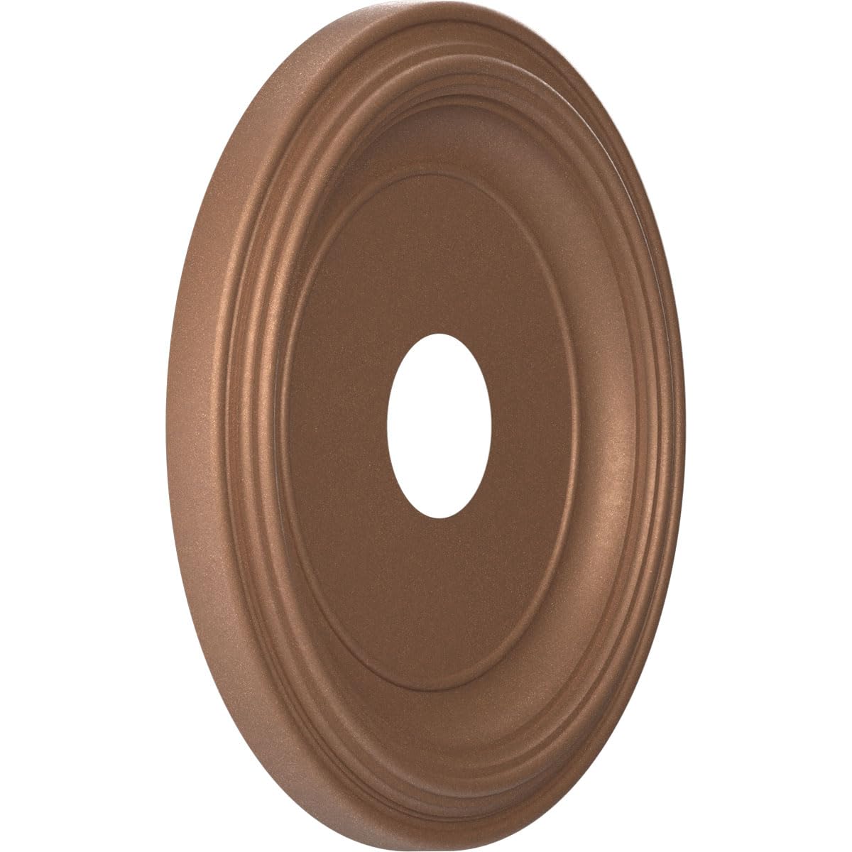 Ekena Millwork 16Od X 3 1/2Id X 1 3/8P Traditional Thermoformed Pvc Ceiling Medallion (Fits Canopies Up To 9 1/2), Aged Copper