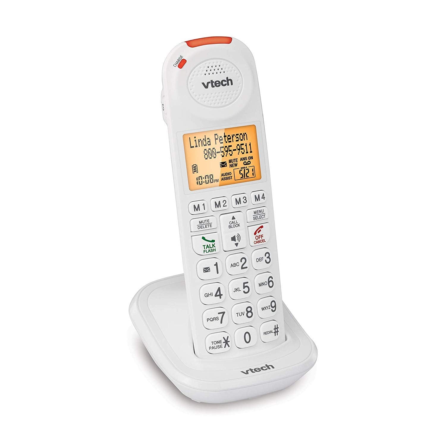 Vtech Sn5107 Amplified Accessory Handset With Big Buttons & Large Display For Sn5127 & Sn5147 Senior Phone Systems, Multi